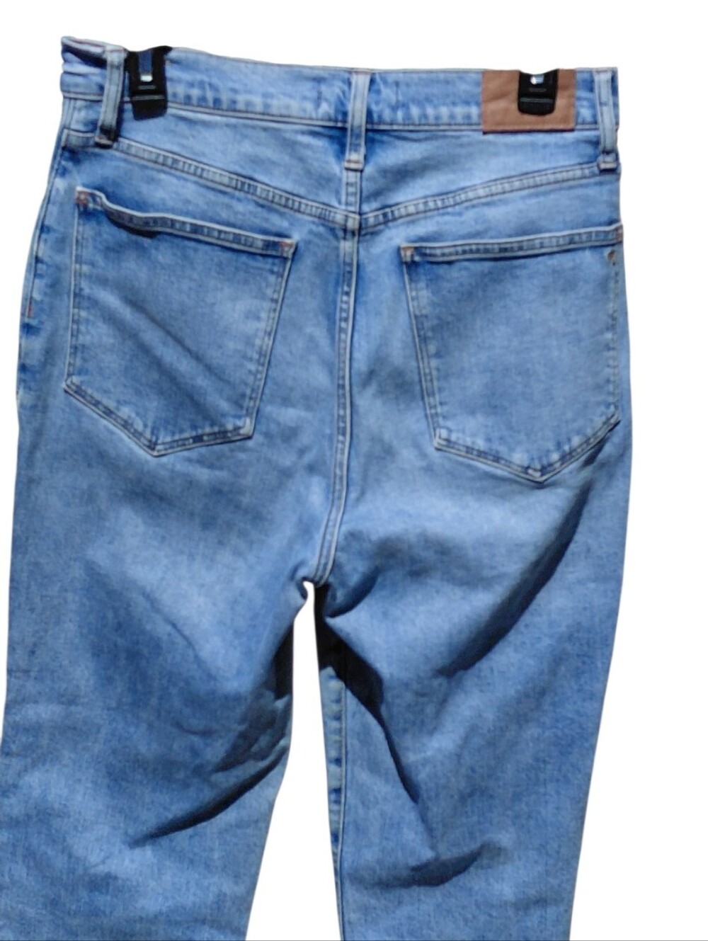8417....Women's Madewell High-Rise Straight Leg Mom Jeans Size 28 - Picture 8 of 8